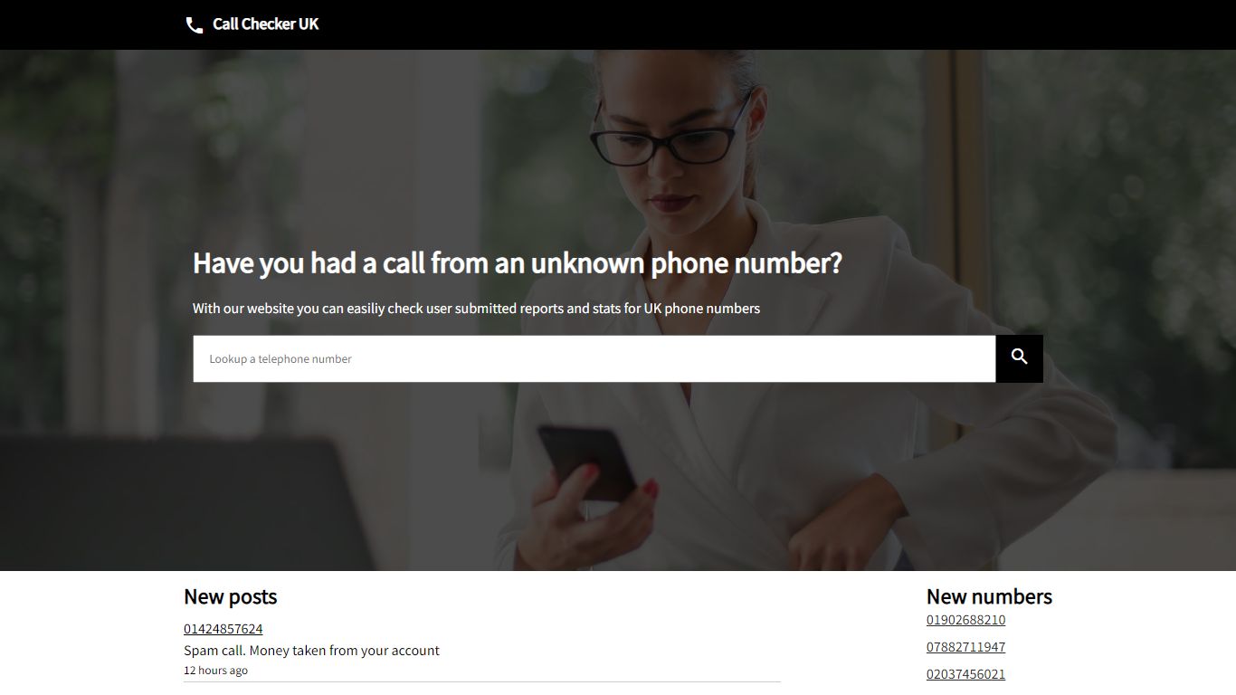 UK Phone Number Lookup - Call Checker UK